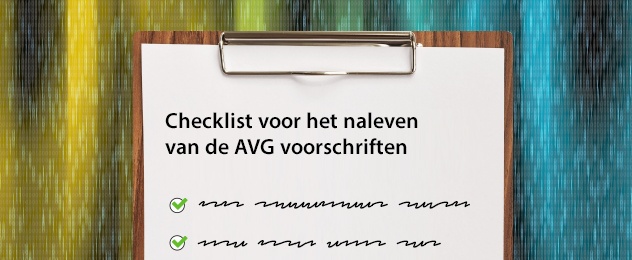 Checklist voor het naleven van de AVG voorschriften