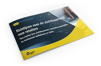 Afbeelding van een e-book van Trusted Shops met richtlijnen voor AI-zichtbaarheid voor retailers