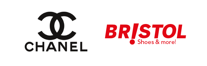 Logo's van Chanel en Bristol