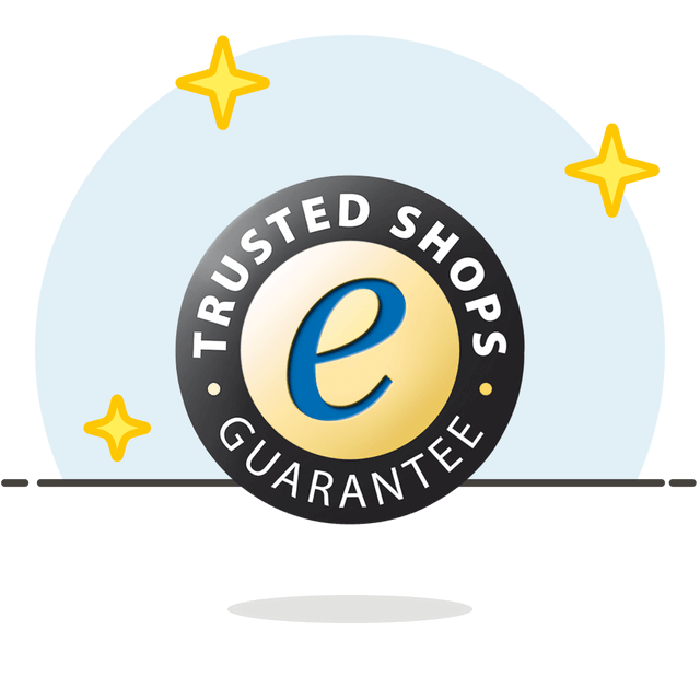 Illustratie van Trusted Shops Keurmerk/Kwaliteitslabel