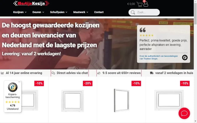Screenshot site Martijn Kozijn