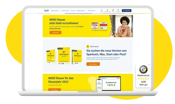 Screenshot website Buhl