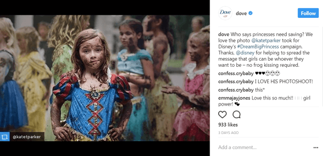 Delen dove disney instagram