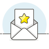 Trusted Shops illustratie van een geopende envelop