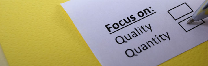 Focus op kwaliteit en kwantiteit