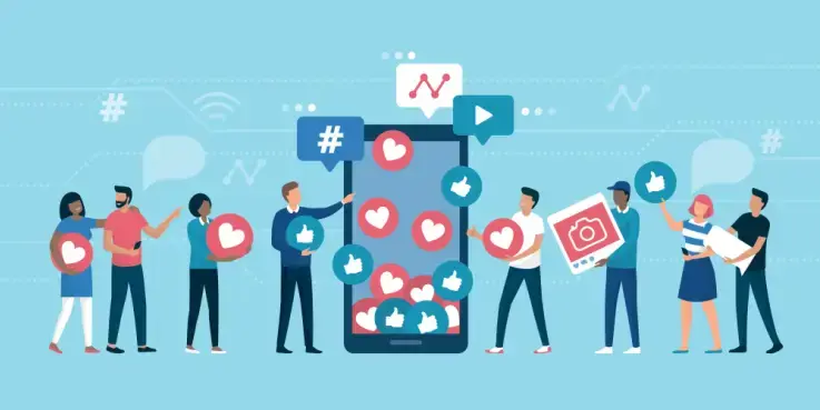 Afbeelding van een social media community