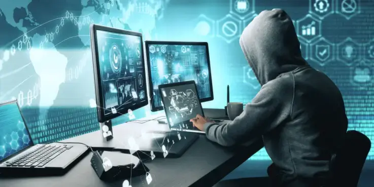 Foto van een hacker