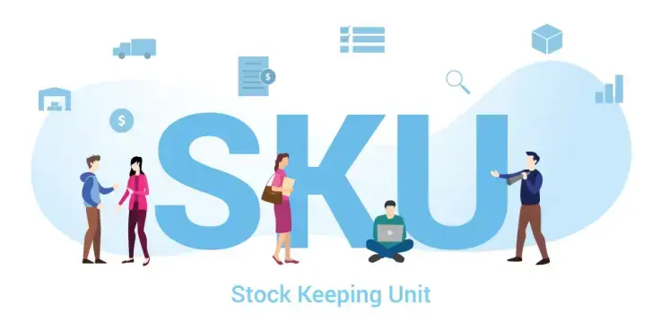 Afbeelding met sku 'store keeping unit' erop