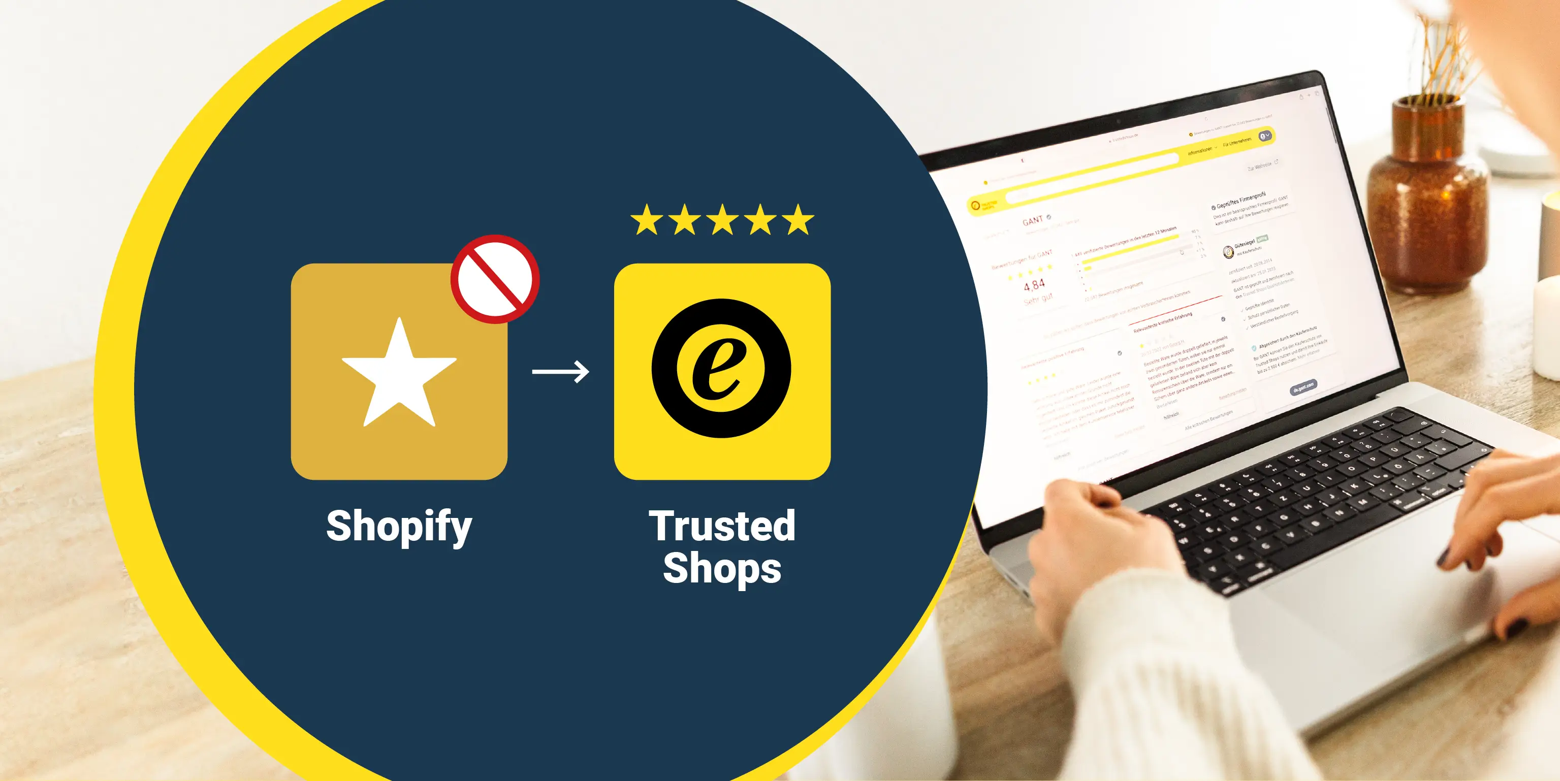 Afbeelding van Trusted Shops als alternatief voor Shopify Productbeoordelingen