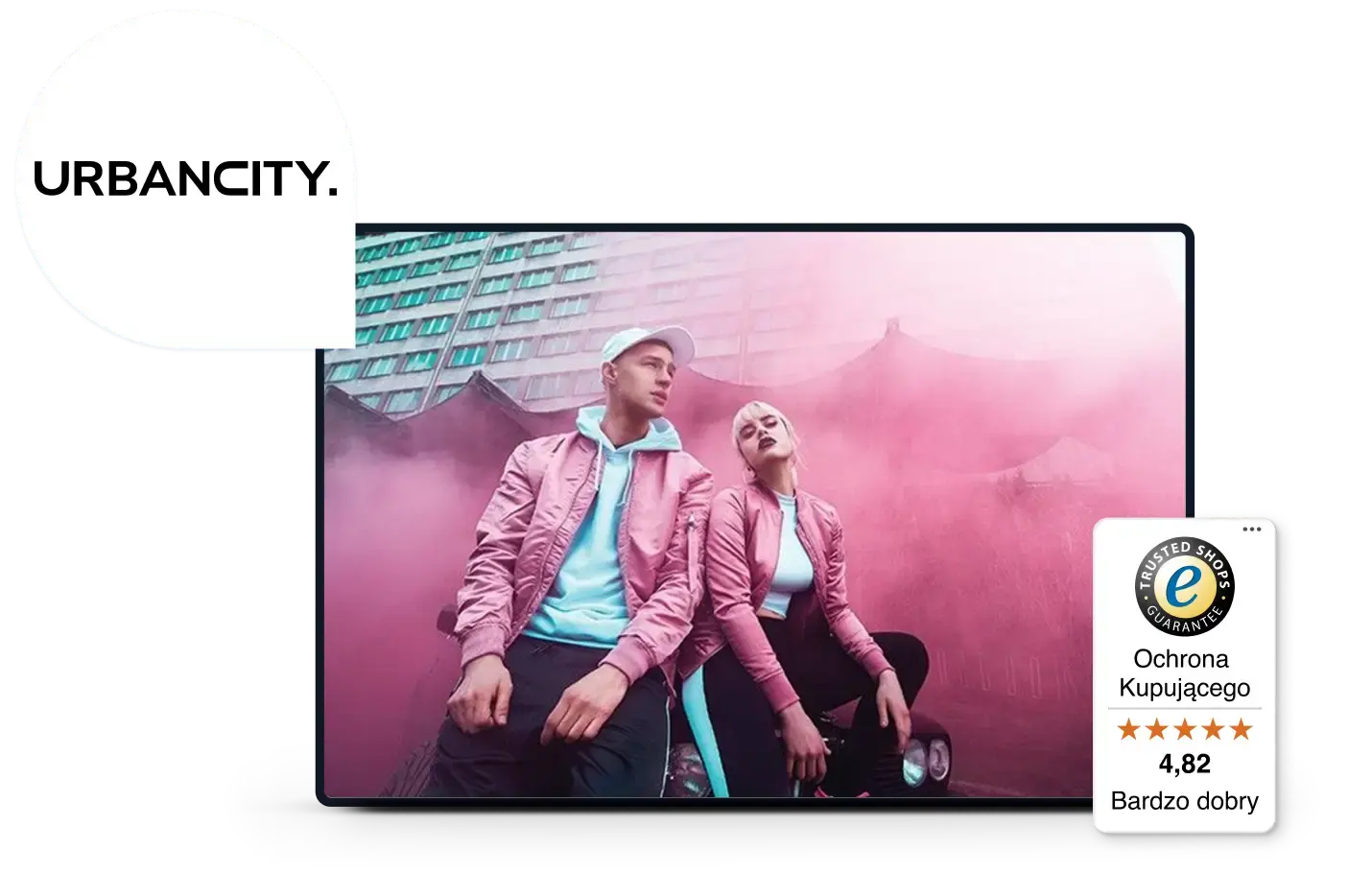 Afbeelding van UrbanCity en Trustbadge met een score van 4,82